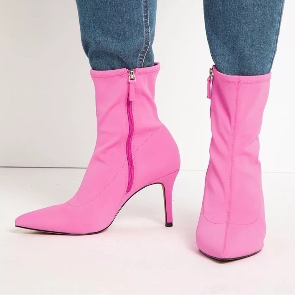 New ELOQUII Neoprene Ankle Boots Size:8W